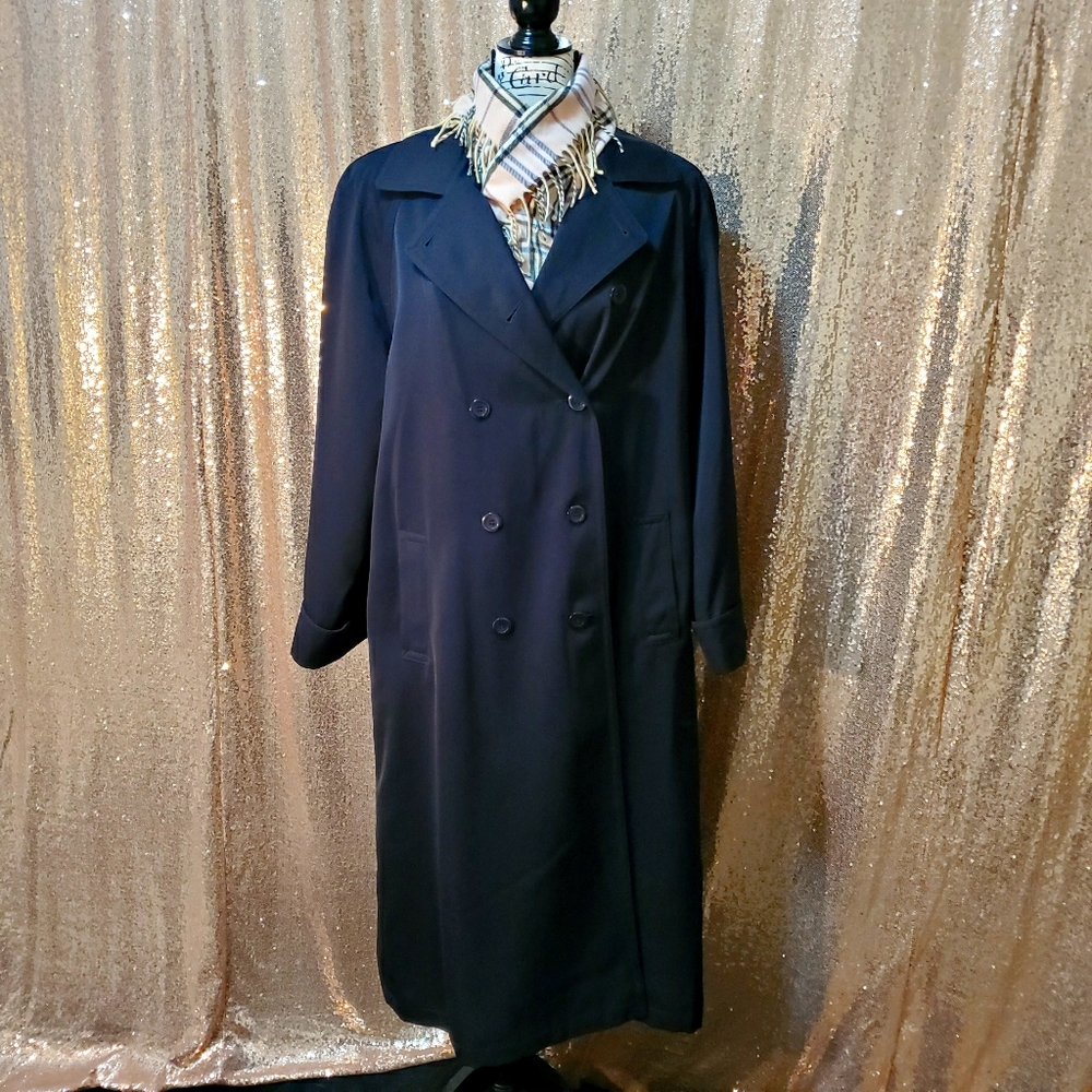 Black Women's Long Coat/Trench Coat